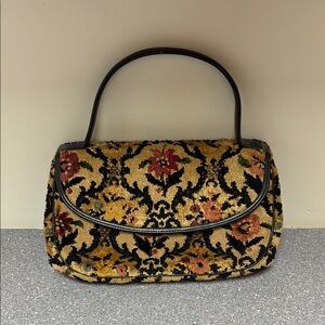 Elegant RONAY Floral Tapestry Handbag